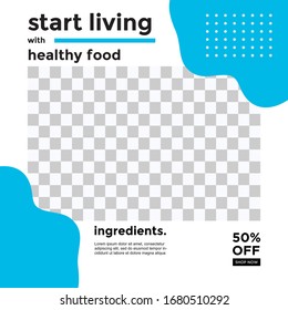 HEALTHY FOOD PROMOTION  DESIGN. TEMPLATE COVER DESIGN. SALE BANNER TEMPLATE.VECTOR ILUSTRATION