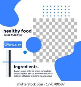 HEALTHY FOOD PROMOTION  DESIGN.  TEMPLATE COVER DESIGN. SALE BANNER TEMPLATE.VECTOR ILUSTRATION
