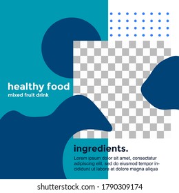 HEALTHY FOOD PROMOTION DESIGN.  TEMPLATE COVER DESIGN. SALE BANNER TEMPLATE.VECTOR ILLUSTRATION