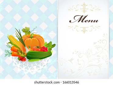 healthy food recipe card