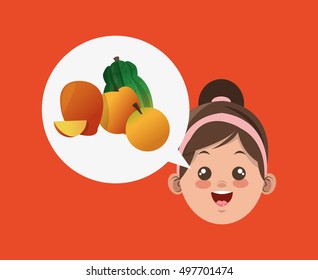 healthy food related icons image 
