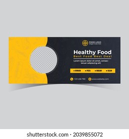 Healthy Food Restaurant Facebook Cover