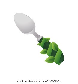 Healthy food restaurant icon vector illustration graphic design