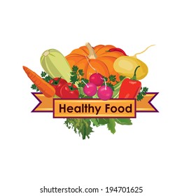 Healthy food sign