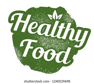 Healthy Food Stamp Stock Vector (Royalty Free) 1240529698 | Shutterstock