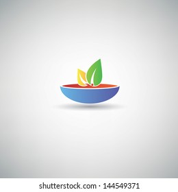 Healthy food symbol,vector