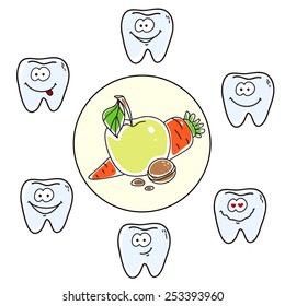 Healthy food for teeth