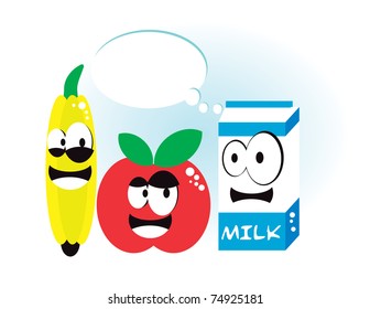 Healthy food Various healthy food and drink icons