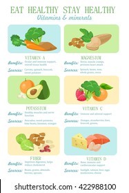 Healthy food. Vector