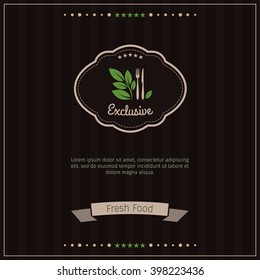 Healthy food vector background.