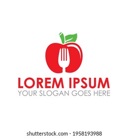 healthy food vector , diet logo