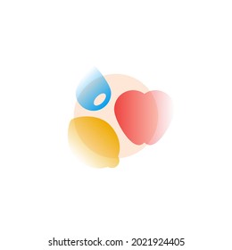Healthy food. Vector icon in gradient style