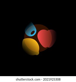 Healthy food. Vector icon in gradient style