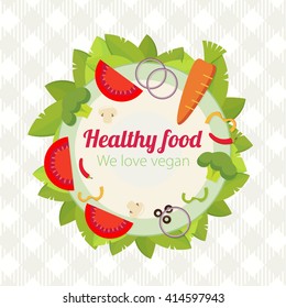 healthy food vector illustration