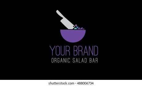 Healthy food vector logo template