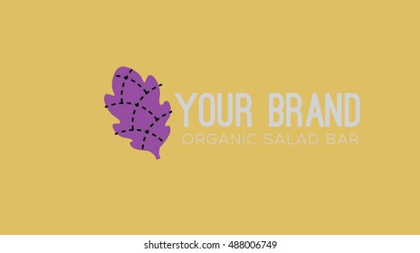 Healthy food vector logo template