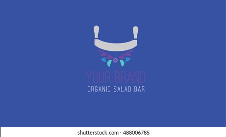 Healthy food vector logo template