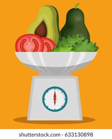 healthy food vegan icons