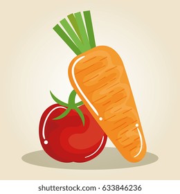 healthy food vegan icons