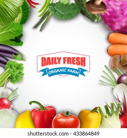 Healthy food vegetable background..vector