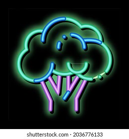 Healthy Food Vegetable Rapini neon light sign vector. Glowing bright icon transparent symbol illustration