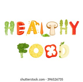 43,419 Healthy food font Images, Stock Photos & Vectors | Shutterstock