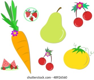 Healthy Foods Vector