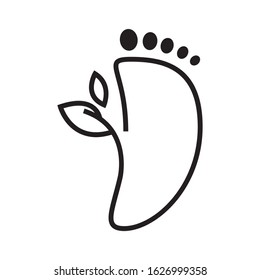 Healthy foot logo template vector icon design