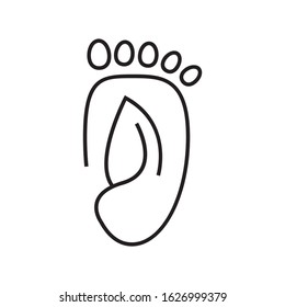 Healthy foot logo template vector icon design