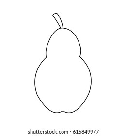 healthy fruit design of a pear