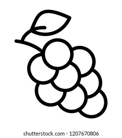 Healthy fruit grapes bunch