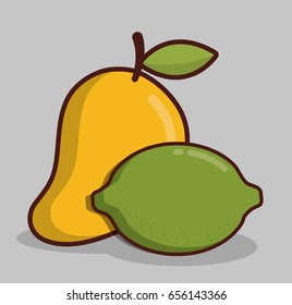 healthy fruits design