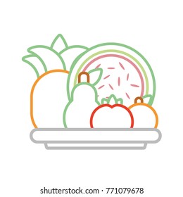 healthy fruits design