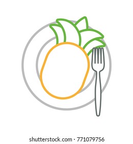 healthy fruits design
