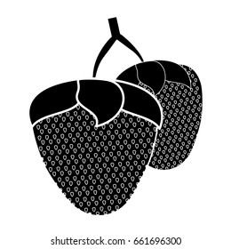 healthy fruits icon strawberry