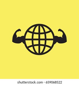 Healthy Globe Icon, can be used for web and mobile design