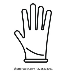 Healthy glove icon outline vector. Doctor clean. Hand latex