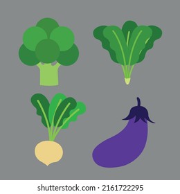 Healthy Green Vegetable Farm Cartoon