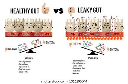 Healthy Gut Vs Leaky Gut