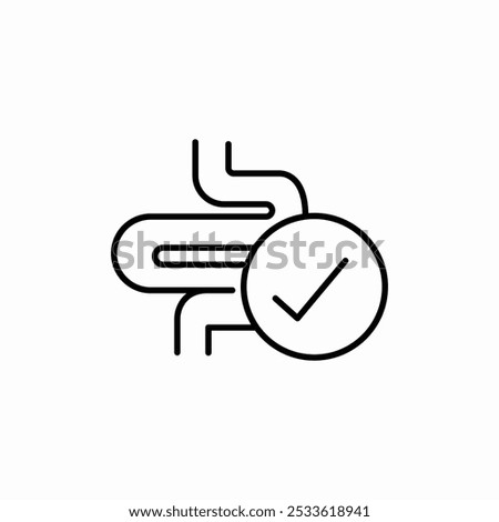 healthy guts icon sign vector