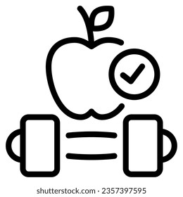 Healthy Habits icon illustration can be used for web, app, infographic, etc