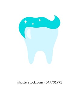 Healthy and happy tooth icon. Logo for your business. easy to use