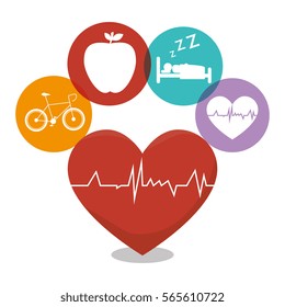 Healthy Heart Cardio Icon