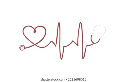 healthy heart concept normal heart beat line