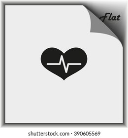 Healthy heart  icon.