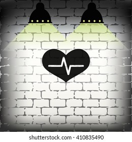 Healthy heart  icon.