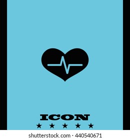 Healthy heart  icon.
