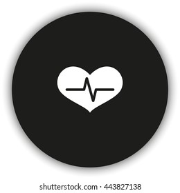 Healthy heart  icon.