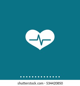 Healthy heart  icon.