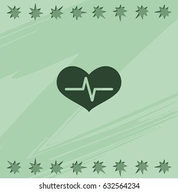 Healthy heart  icon.